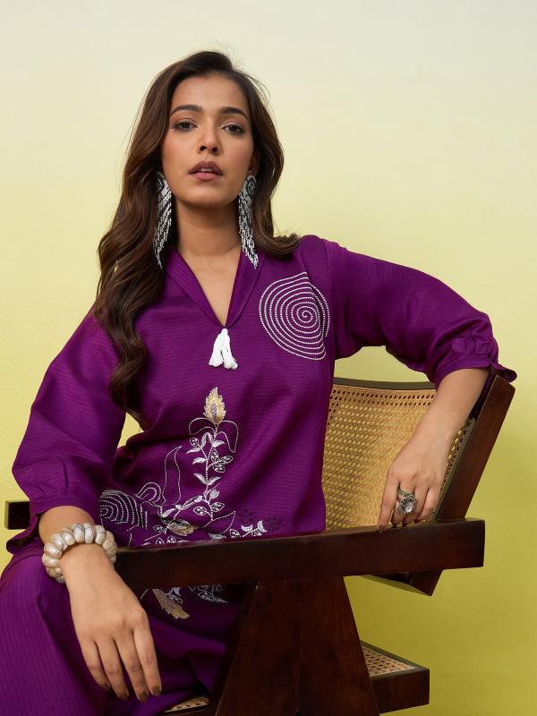 VP 9888 P Women’s Viscose Rayon Kurta Pant Set | Co-Ords Set | 2pcs Kurta Set